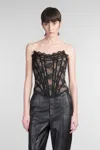 Giuseppe Di Morabito Topwear In Black Polyamide In Black
