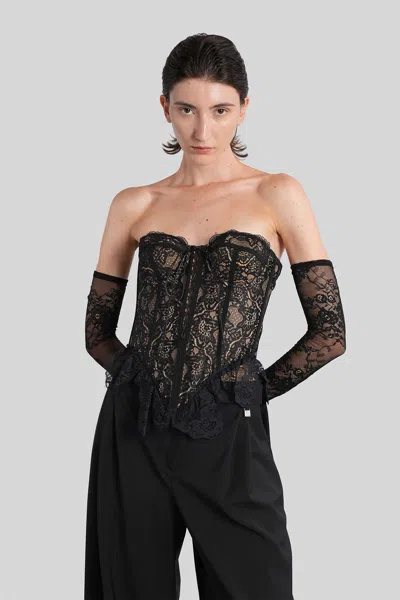 Giuseppe Di Morabito Topwear In Black Polyamide