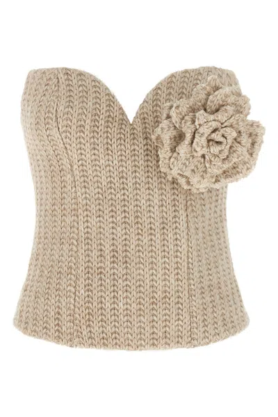 GIUSEPPE DI MORABITO TRICOT BUSTIER TOP