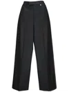 Giuseppe Di Morabito Wool Tailoring High Waist Straight Pants In Black