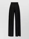 Giuseppe Di Morabito Trousers Tailored With Belt Loops Pleated Design Wide Leg In Black
