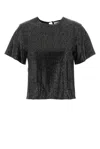 Giuseppe Di Morabito Embellished Viscose T-shirt In Black