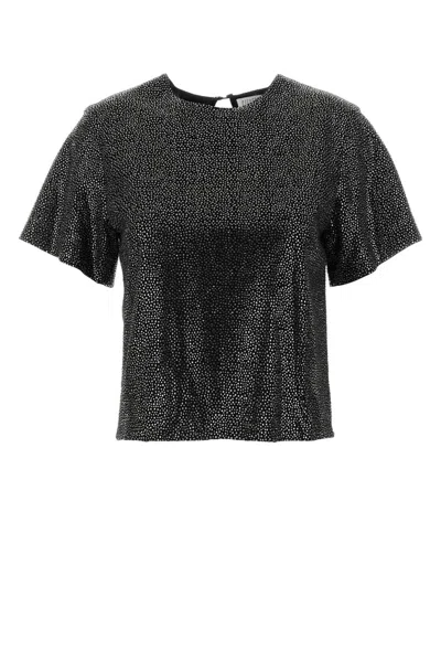 Giuseppe Di Morabito Embellished Viscose T-shirt In Black