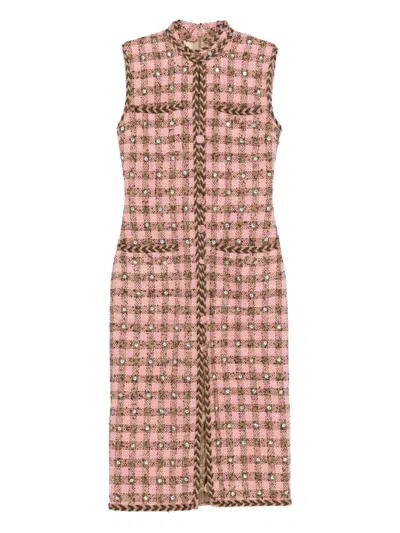 Giuseppe Di Morabito Tweed Check-pattern Dress In Multi