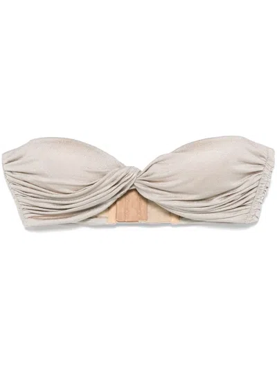 Giuseppe Di Morabito Twist-detail Top In Neutrals