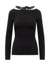 Giuseppe Di Morabito U-neck Sweater In Black
