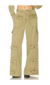 Giuseppe Di Morabito Cotton Cargo Trousers In 橄榄色