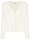 Giuseppe Di Morabito V-neck Alpaca Knit Sweater In White