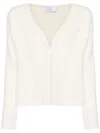 Giuseppe Di Morabito V-neck Alpaca Knit Sweater In White