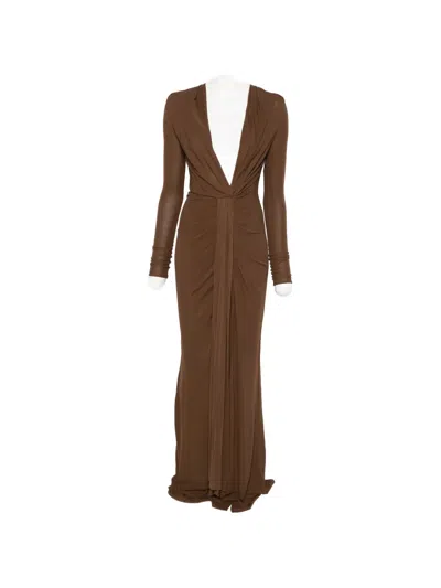 Giuseppe Di Morabito V-neck Maxi Dress In Brown