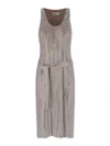 Giuseppe Di Morabito Midi Dress With Rhinestones In Brown
