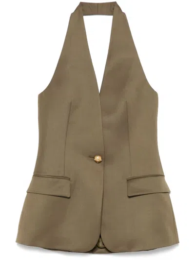 Giuseppe Di Morabito Virgin Wool Tailored Vest In Green