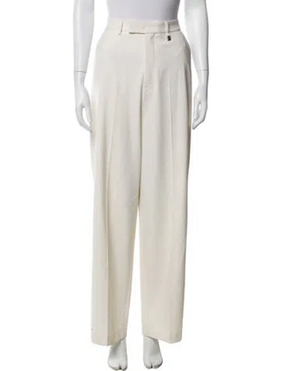 Pre-owned Giuseppe Di Morabito Virgin Wool Wide Leg Pants In Neutral