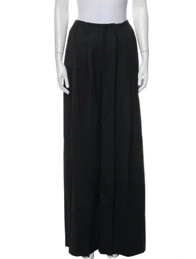Pre-owned Giuseppe Di Morabito Virgin Wool Wide Leg Pants W/ Tags In Black