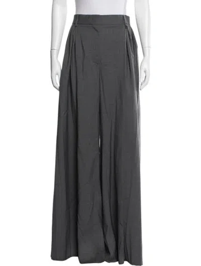 Pre-owned Giuseppe Di Morabito Virgin Wool Wide Leg Pants W/ Tags In Grey