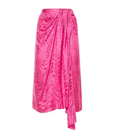 Giuseppe Di Morabito Viscose Jacquard Mini Skirt In Pink