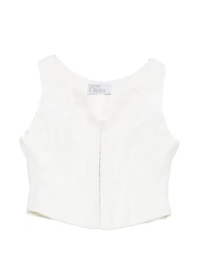 Giuseppe Di Morabito V-neck Top In White