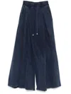 Giuseppe Di Morabito Washed-effect Cotton Trousers In Blau