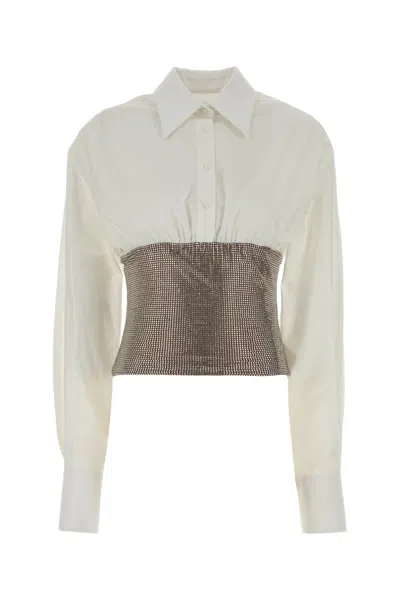 GIUSEPPE DI MORABITO GIUSEPPE DI MORABITO WHITE POPLIN SHIRT