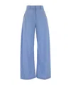 Giuseppe Di Morabito Light Blue Relaxed Flat Front Pants In Blue