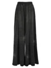 Giuseppe Di Morabito Crystal Embellished High Rise Wide Leg Trousers In Black