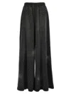 Giuseppe Di Morabito Crystal Embellished High Rise Wide Leg Trousers In Black