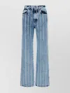 GIUSEPPE DI MORABITO WIDE LEG HIGH WAIST DENIM TROUSERS