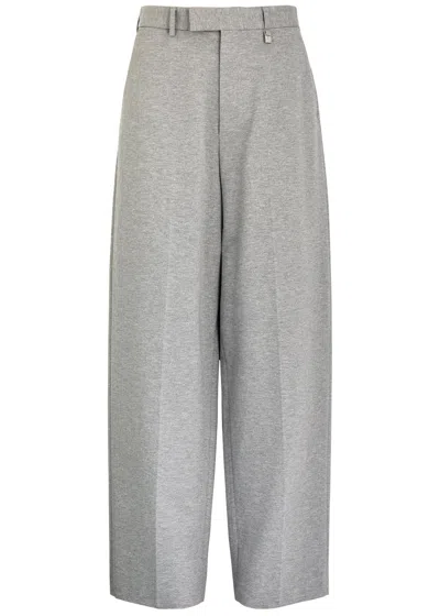 Giuseppe Di Morabito Wide-leg Jersey Trousers In Grey