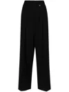 Giuseppe Di Morabito Wide-leg Tailored Pants In Black