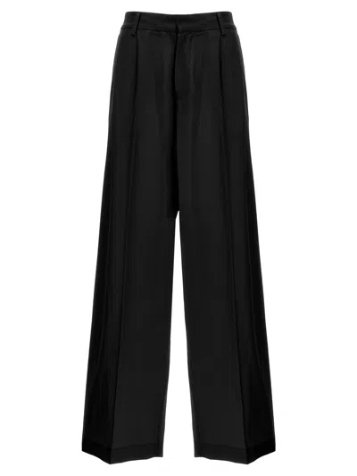 Giuseppe Di Morabito Wide Leg Wool Pants In Black