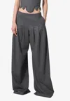 Giuseppe Di Morabito Wide-leg Wool Pants In Gray