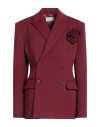 Giuseppe Di Morabito Woman Blazer Burgundy Size 8 Viscose, Polyamide, Elastane