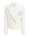 Giuseppe Di Morabito Woman Blazer Cream Size 6 Virgin Wool, Elastane
