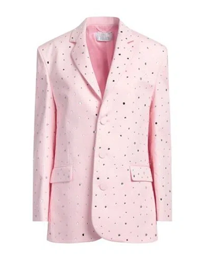 Giuseppe Di Morabito Woman Blazer Pink Size 6 Cotton, Polyamide, Elastane