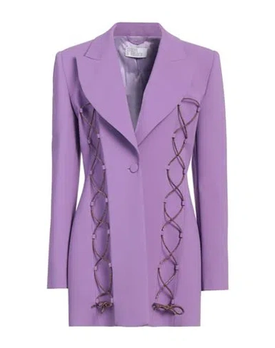 Giuseppe Di Morabito Woman Blazer Purple Size 6 Viscose, Elastane
