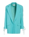 Giuseppe Di Morabito Woman Blazer Turquoise Size 2 Viscose, Elastane In Blue