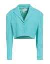 Giuseppe Di Morabito Woman Blazer Turquoise Size 4 Viscose, Elastane In Blue