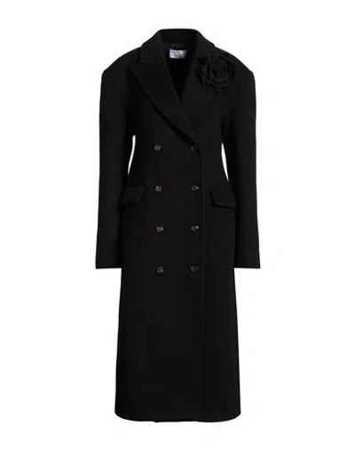 Giuseppe Di Morabito Woman Coat Black Size 8 Wool, Polyamide