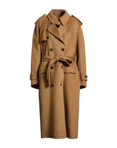 Giuseppe Di Morabito Woman Coat Camel Size 6 Wool In Brown