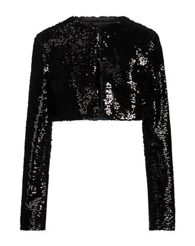 Giuseppe Di Morabito Woman Jacket Black Size 4 Polyester, Elastane