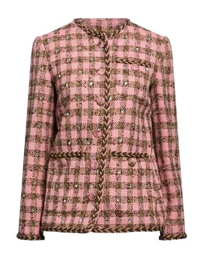 Giuseppe Di Morabito Woman Jacket Pink Size 6 Polyester, Wool