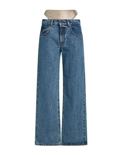Giuseppe Di Morabito Woman Jeans Blue Size 24 Cotton