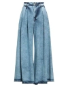 Giuseppe Di Morabito Pleated Wide-leg Jeans In Blue