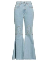 Giuseppe Di Morabito Crystal-embellished Flared Jeans In Blue