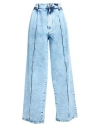 Giuseppe Di Morabito Cotton Denim High Rise Wide Jeans In Blue