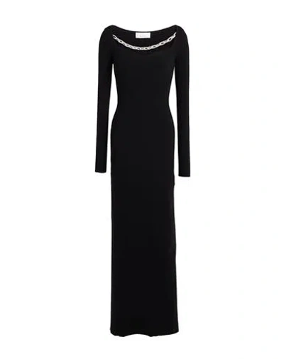 Giuseppe Di Morabito Woman Maxi Dress Black Size L Merino Wool, Elastane