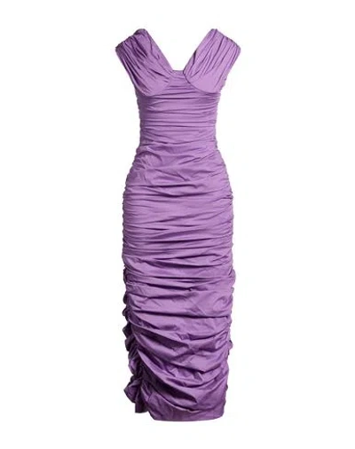 Giuseppe Di Morabito Woman Maxi Dress Purple Size 6 Cotton In Pink