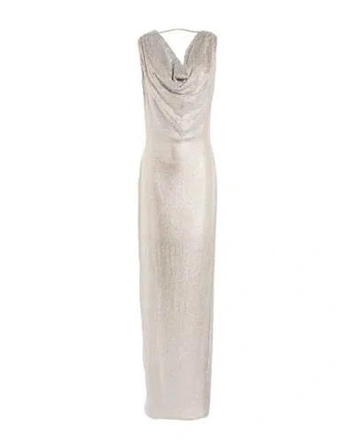 Giuseppe Di Morabito Woman Maxi Dress Silver Size 6 Polyamide, Elastane, Glass