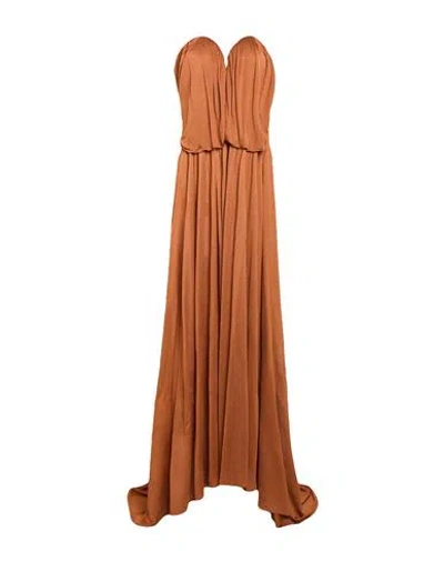Giuseppe Di Morabito Woman Maxi Dress Tan Size 6 Viscose In Brown