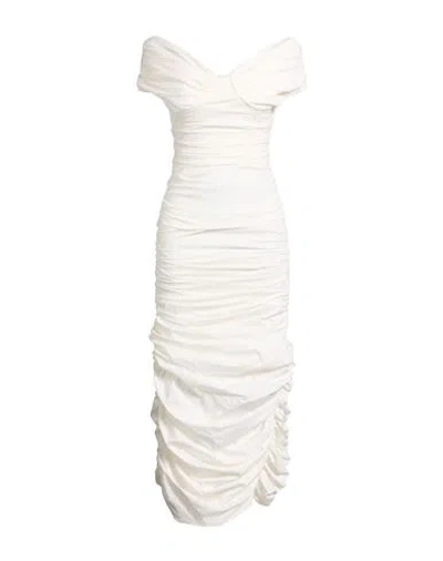 Giuseppe Di Morabito Woman Maxi Dress White Size 10 Cotton In Neutral